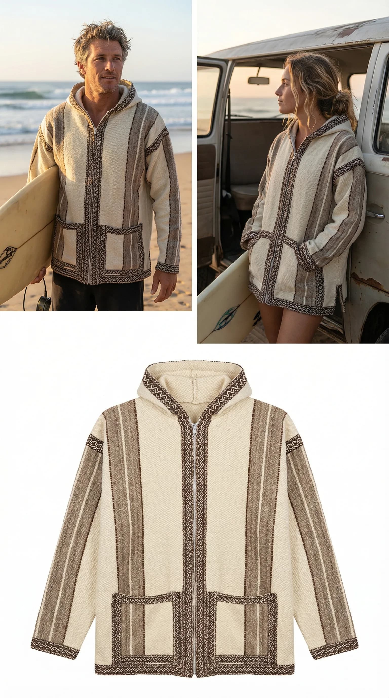 Close-up of handwoven wool texture